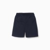 Fleece shorts with drawstring and pockets for boys, dark blue