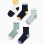 5 pairs of socks with contrasting details for boys, multicolour