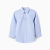 Shirt in Cotton Oxford for Boys, Blue