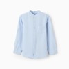 Shirt with Mao Collar for Boys, Light Blue