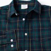 Flannel Shirt with Check for Boys 'B&S', Green/Blue
