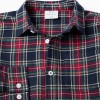Flannel Check Shirt for Boys 'B&S', Red/Blue