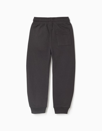 Joggers with Sealed Pockets for Boys 'Slim', Black