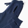 Joggers with Sealed Pockets for Boys 'Slim', Dark Blue