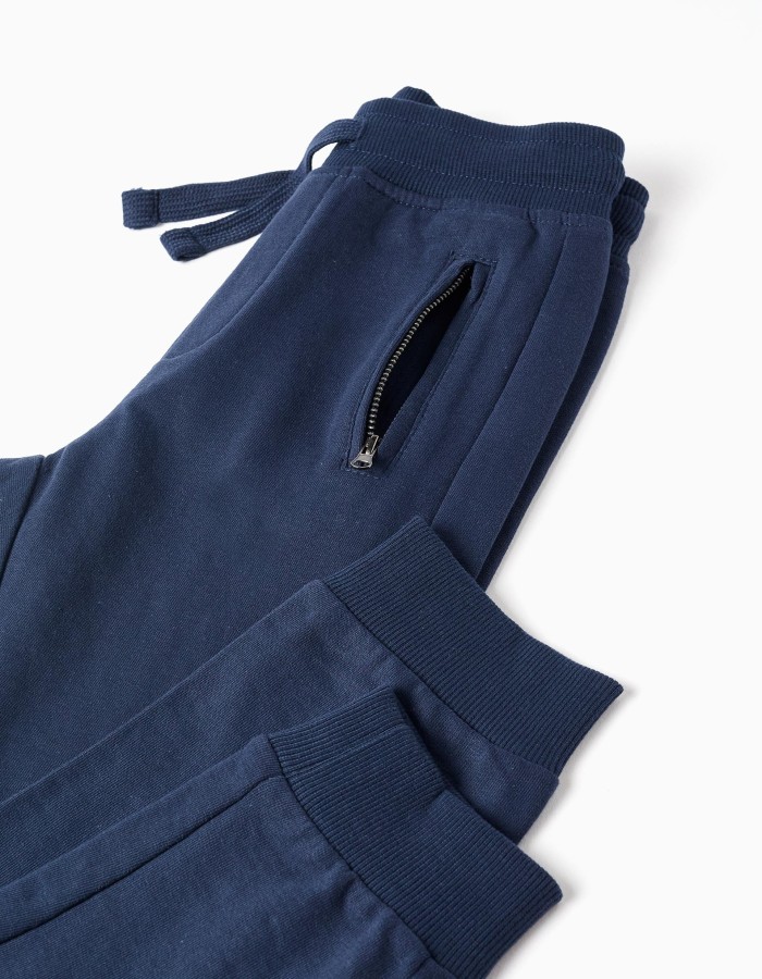Joggers with Sealed Pockets for Boys 'Slim', Dark Blue