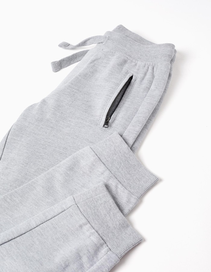 Joggers with Sealed Pockets for Boys 'Slim', Grey