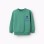 Cotton sweatshirt with Unlock Your Creativity print for boys, green