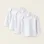 Pack of 3 Extra Warm Long Sleeve Vests for Babies, White