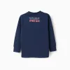 Long Sleeve Cotton T-shirt for Boys 'Spiderman', Blue