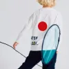 Long Sleeve Cotton T-shirt for Boys 'Dot', White