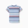 Striped cotton T-shirt for baby boys, multicolour