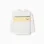 Long sleeve cotton T-shirt with print for baby boys, white/yellow/green