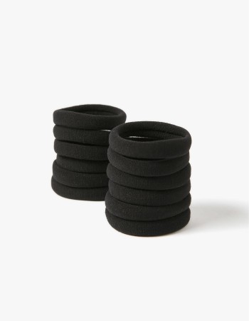 Pack of 12 Hair Elastics for Baby and Child, Black