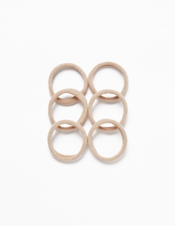 6-Pack Hair Bobbles for Babies and Girls, Gold