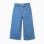 Wide leg denim trousers for girls, light blue