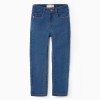 Flexible Skinny Jeans for Girls, Blue
