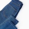 Flexible Skinny Jeans for Girls, Blue