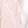 Fleece Dressing Gown with Hood and Belt for Girls, Pink