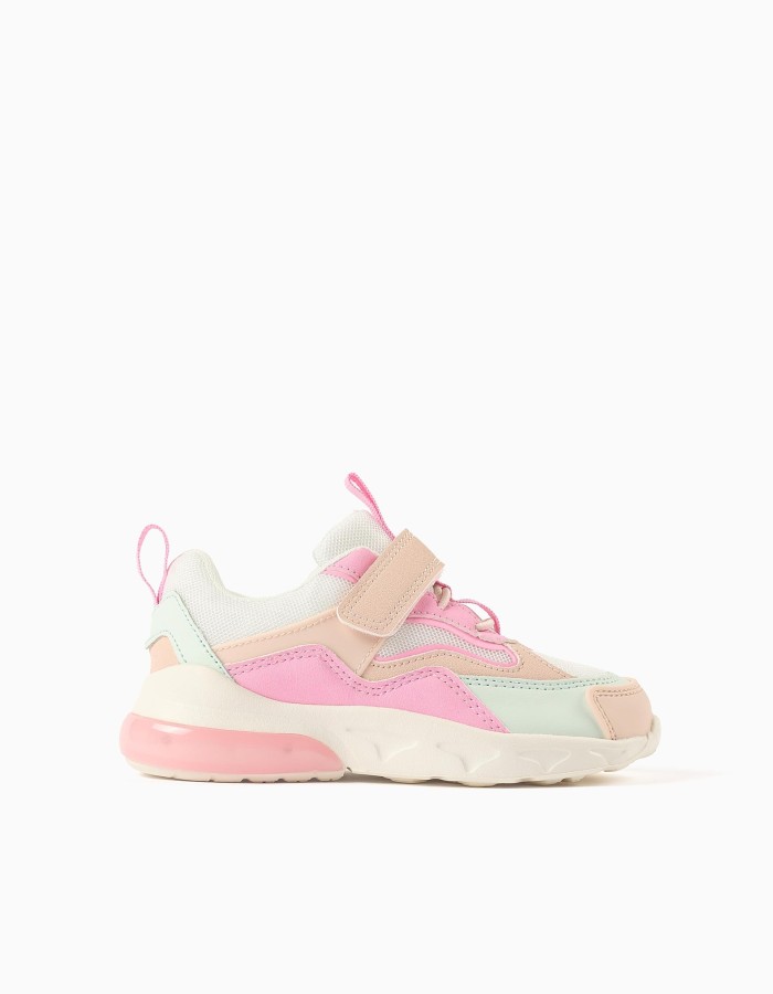 Light-up combined trainers Superlight Runner for girls, multicolour