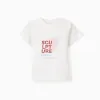 Cotton T-shirt with Sculpture front print for baby boys, white