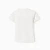 Cotton T-shirt with Sculpture front print for baby boys, white