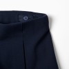 Roma knit skirt with front and back pleats for girls, dark blue