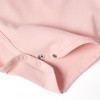 Long sleeve bodysuit with ruffled collar for newborn girls, pink