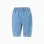 Cotton jeans with elastic waistband for newborns, blue
