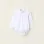 Cotton Wrapover Bodysuit for Newborn Girls, White