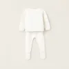 3-Piece Knitted Set for Newborns, White