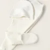 3-Piece Knitted Set for Newborns, White