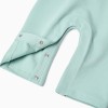 Long sleeve bodysuit + jumpsuit for newborn boys, white/green
