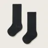 Pack 2 Pairs of Ribbed High Socks for Baby Boys, Dark Blue